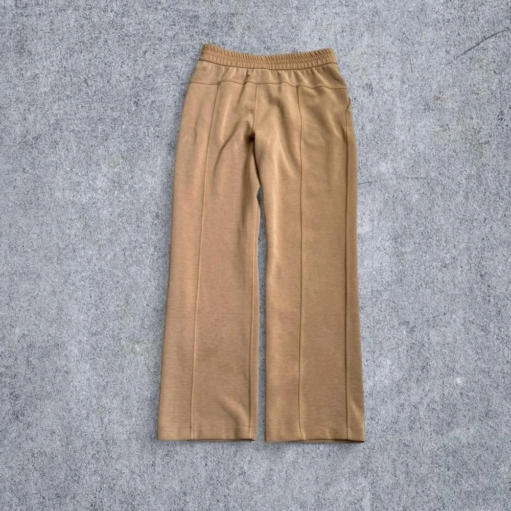 Lululemon Brushed Softstream Half Zip Pullover & High Rise Pants Filbert Tan NWT - Picture 6 of 8